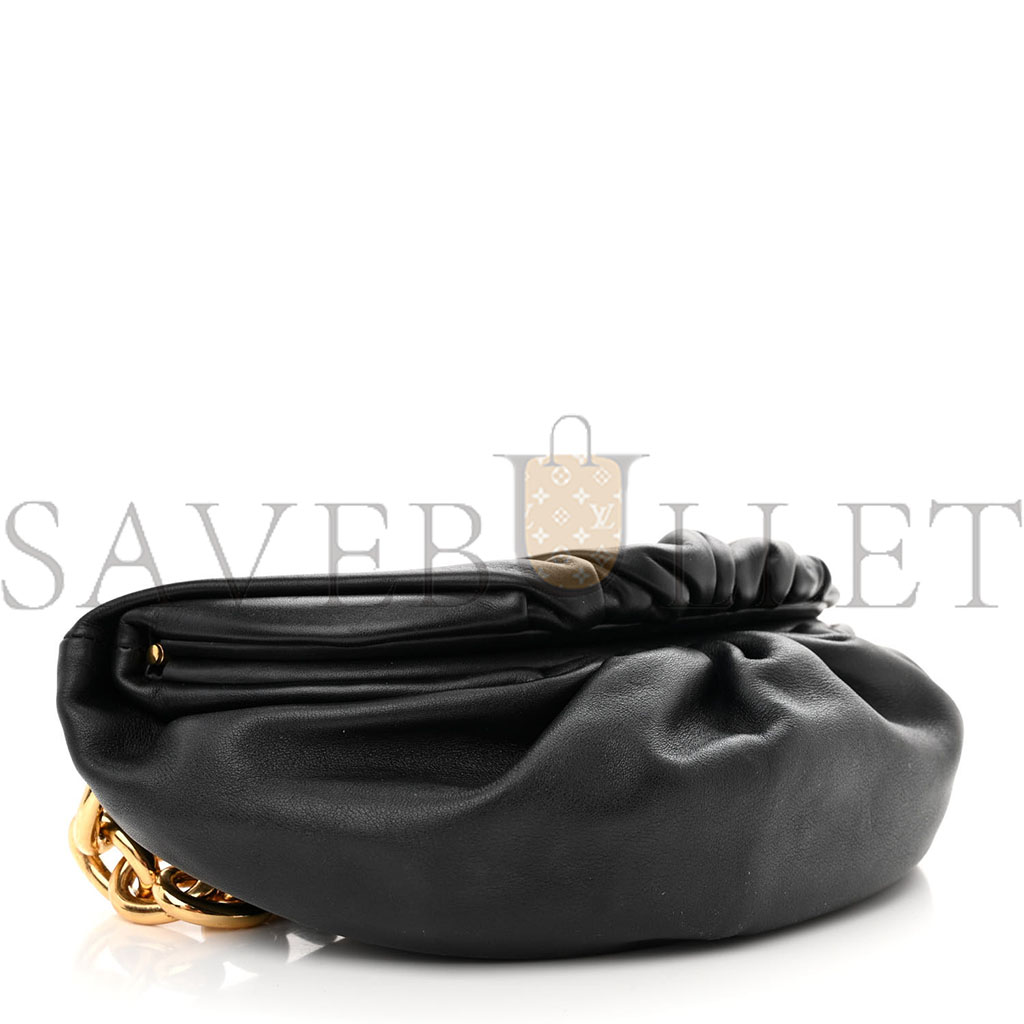 bo*te*ga Ve*ne*ta nappa the belt chain pouch black (23*15*5cm)